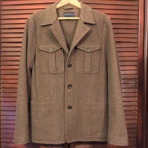 Banana Republic Men’s Brown Pea Coat Size Small